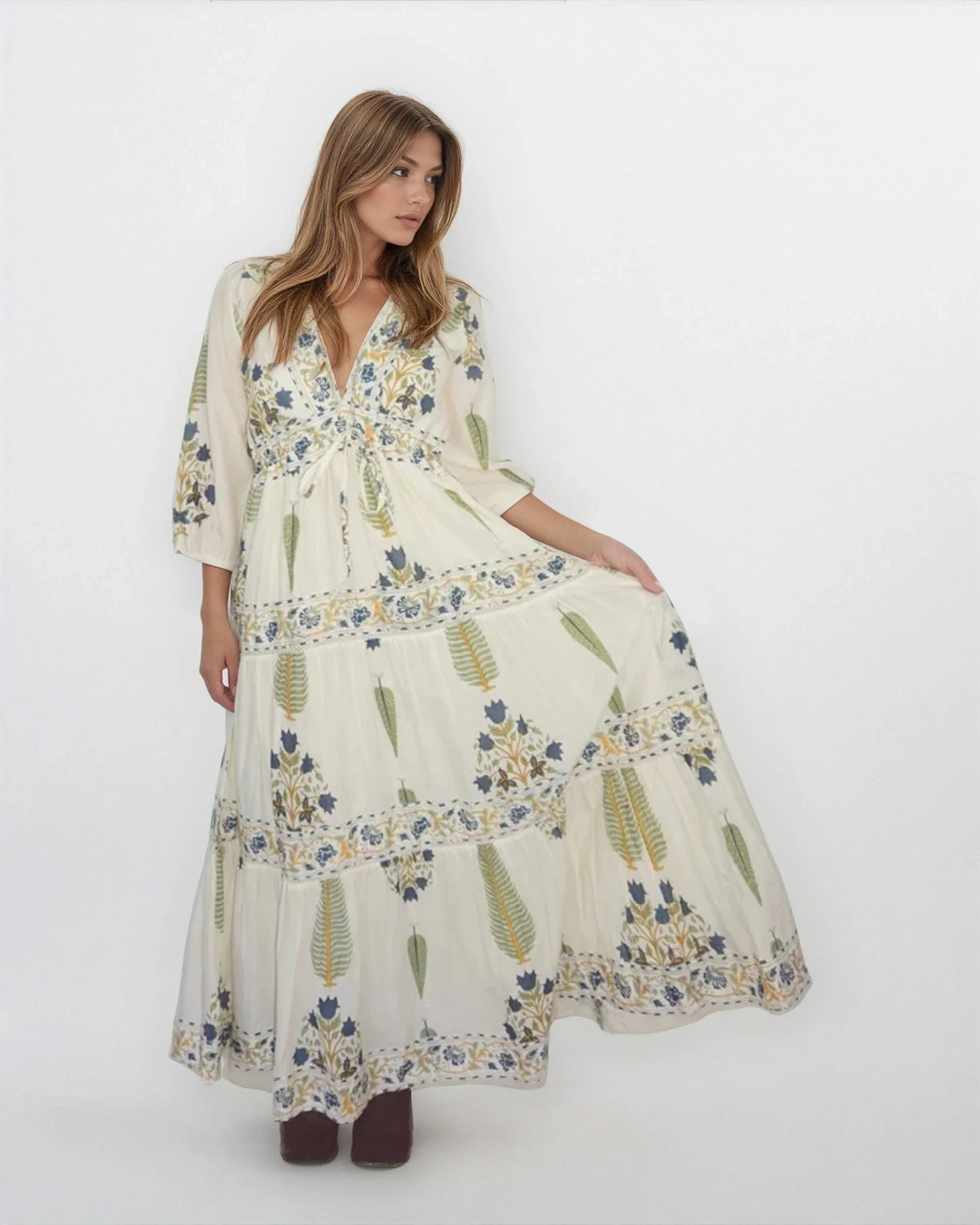 Orley Dress in Navy Victorian
