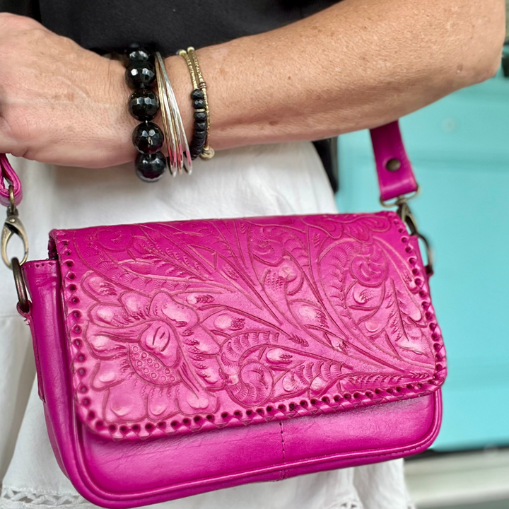 The Suzy | Handcrafted Leather Crossbody Bag from KADOU Boutique