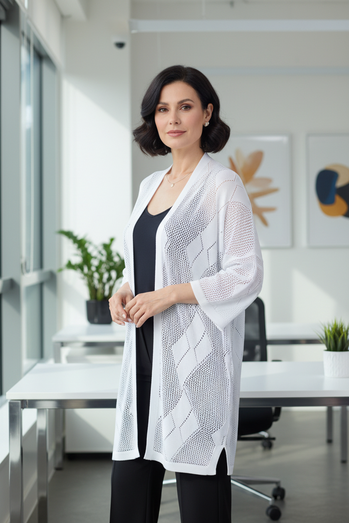 Pattern Knit Cardigan
