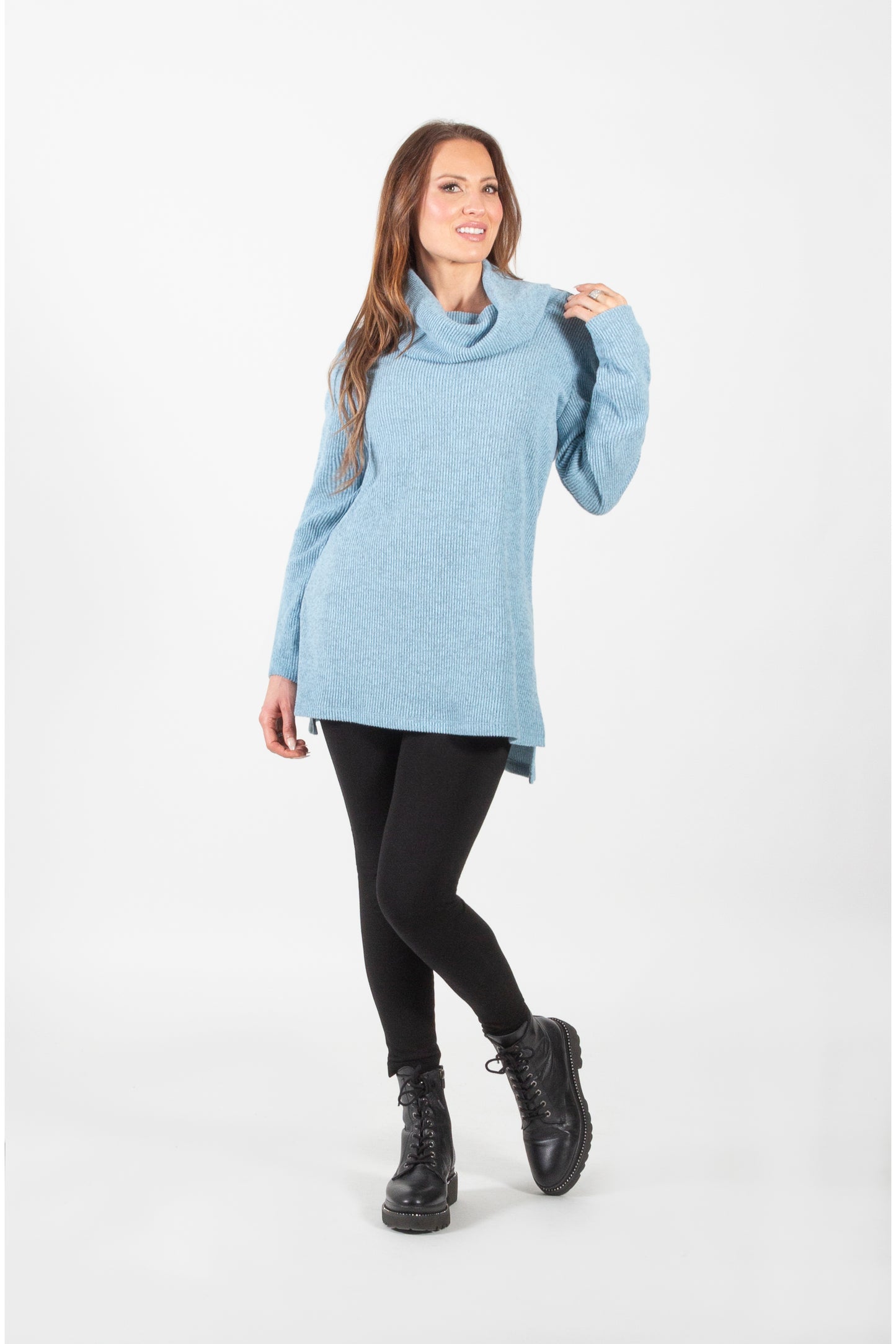 Cowl Neck Long Tunic