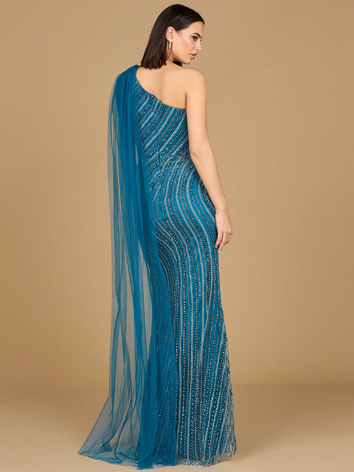 One Shoulder Fitted Gown