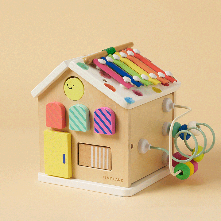 Brain &amp; Hands Playset — Montessori Box (4–6 Months) + Activity Cube