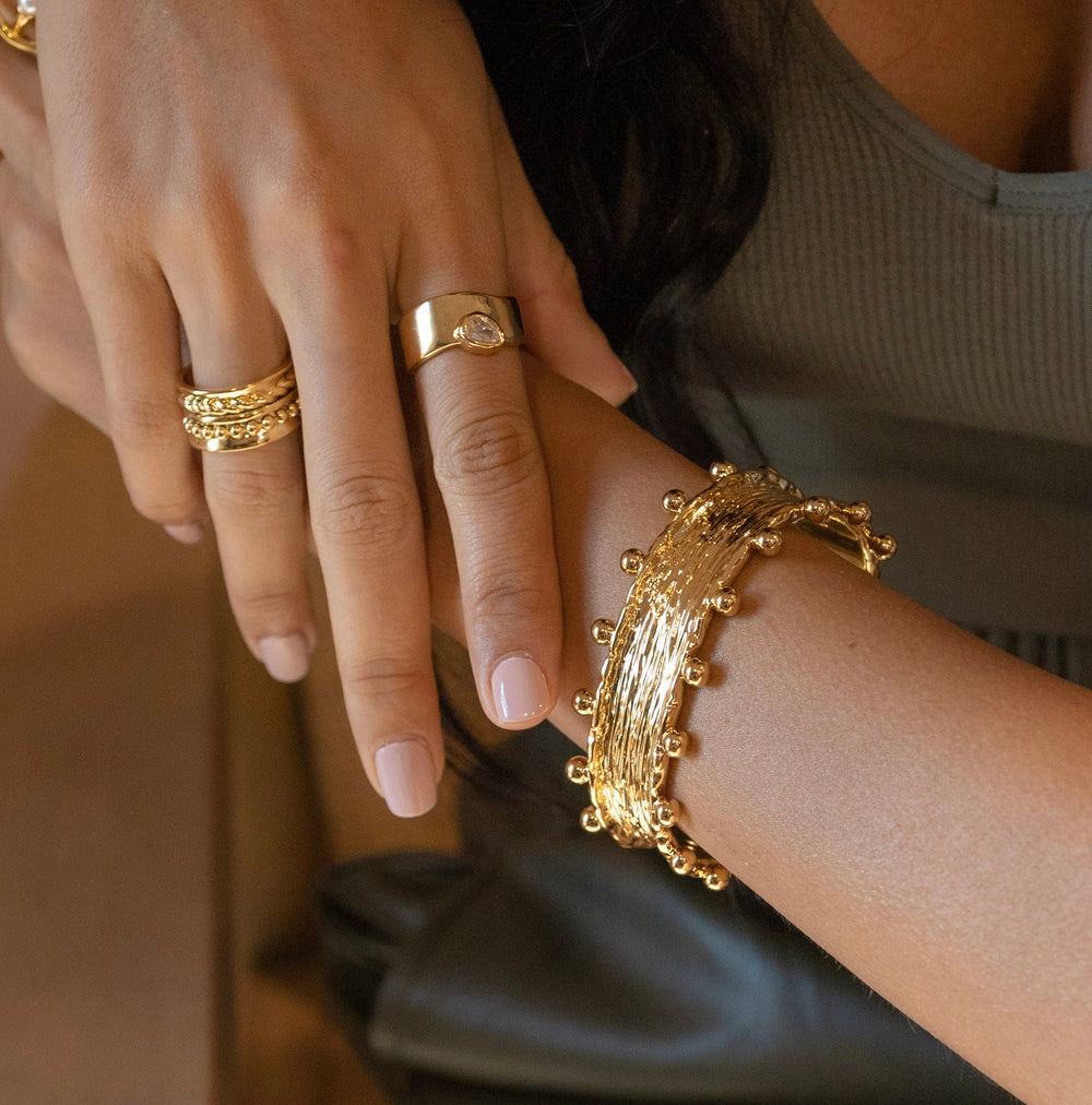 Raina Studded Cuff from KADOU Boutique
