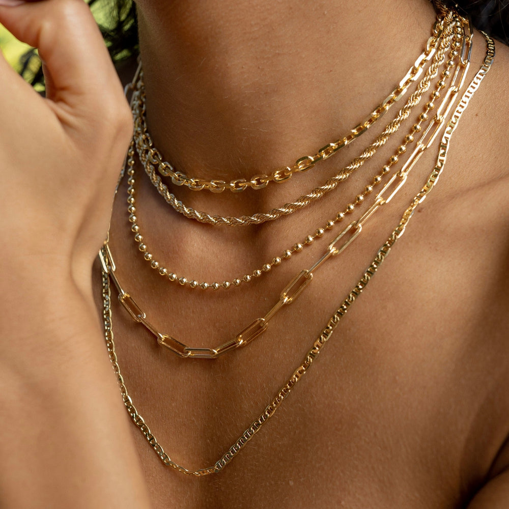 Carrie Paper Clip Necklace from KADOU Boutique