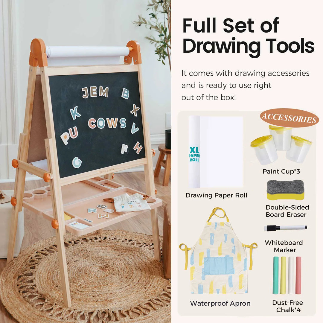Tiny Land® Caramel Magnitales Easel for Kids from KADOU Boutique