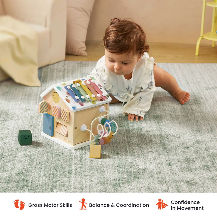 Tiny Land® Cottage Activity Cube - Morandi from KADOU Boutique
