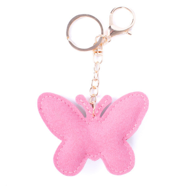 Bling Crystal Rhinestone Butterfly Keychain