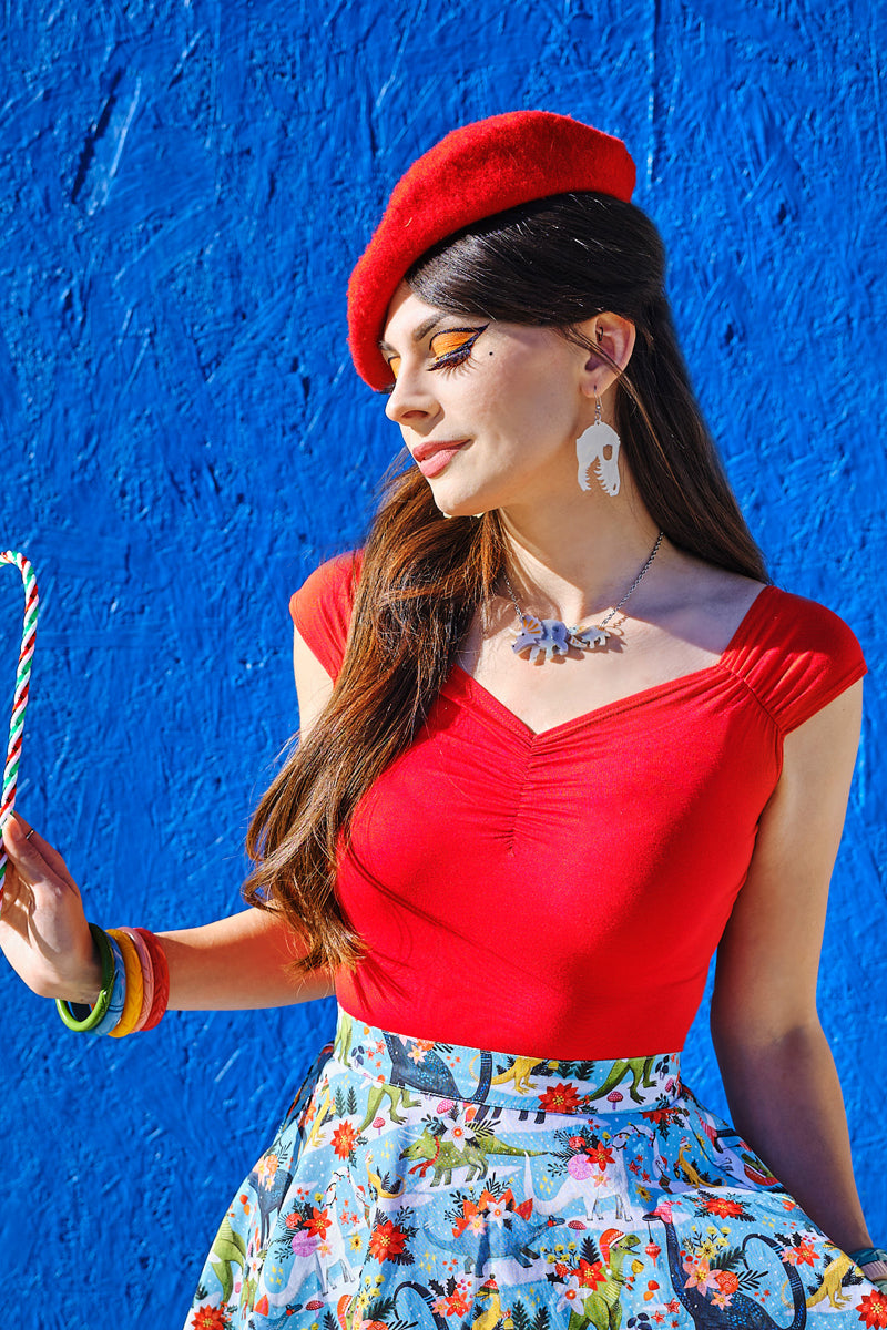Isabel Top in Red from KADOU Boutique