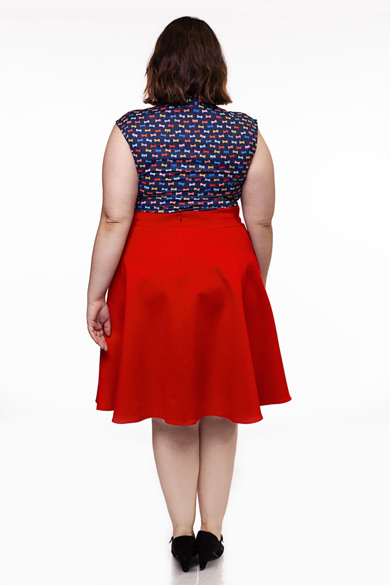 Charlotte Nova Skirt in Red - Plus Sizes only