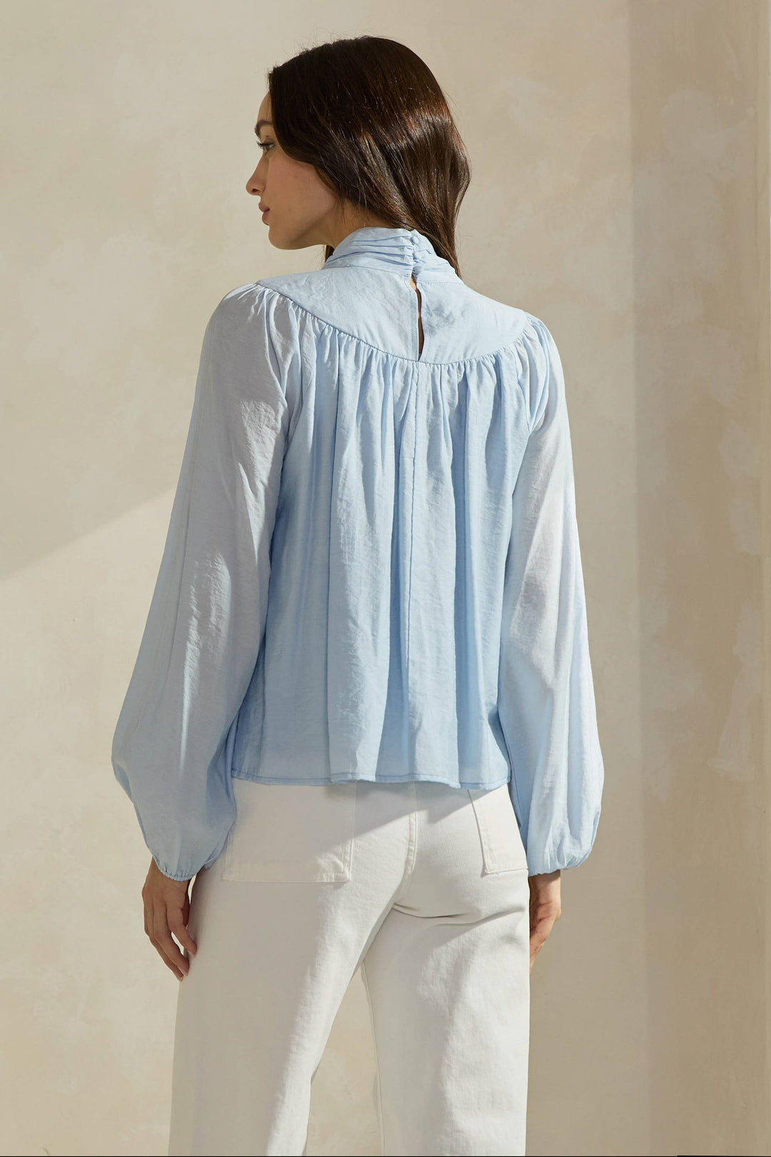 Bow-Tie Neck Blouse
