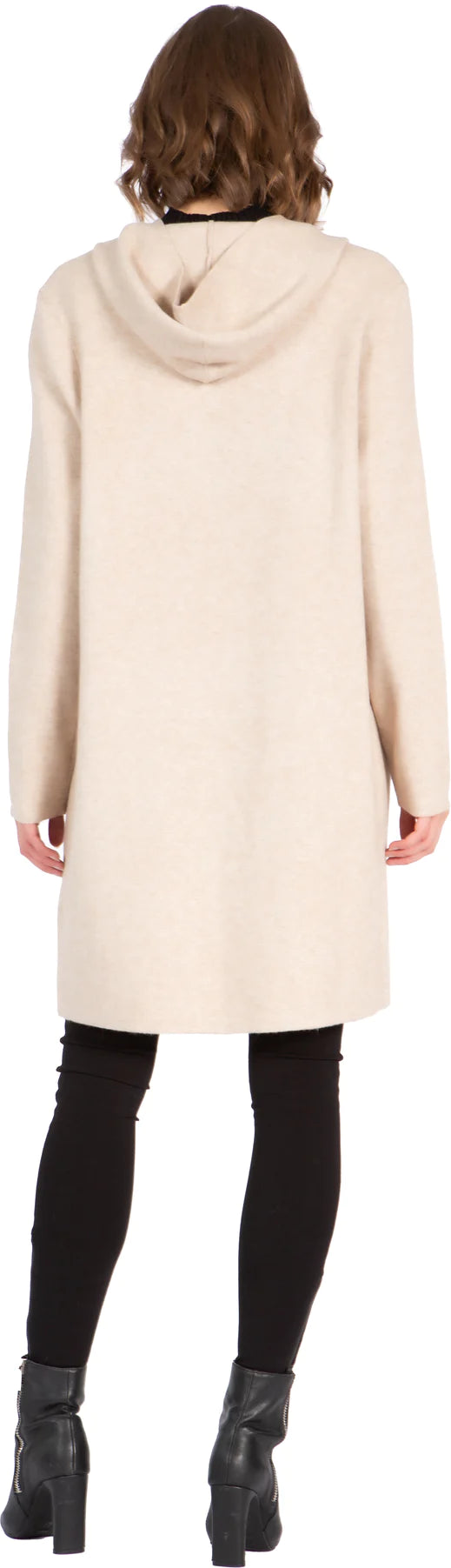 Cardigan Sweater with Hooded Collar