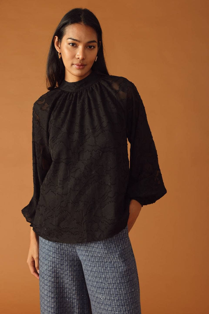 Textured Woven Top