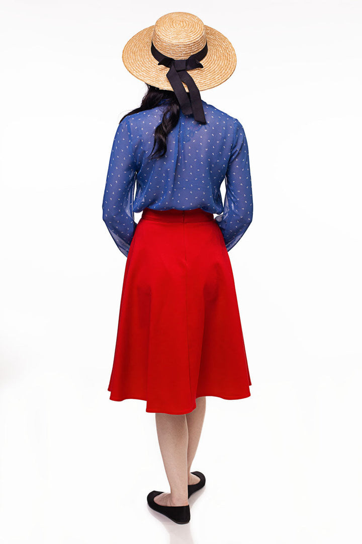 Charlotte Nova Skirt in Red - Plus Sizes only
