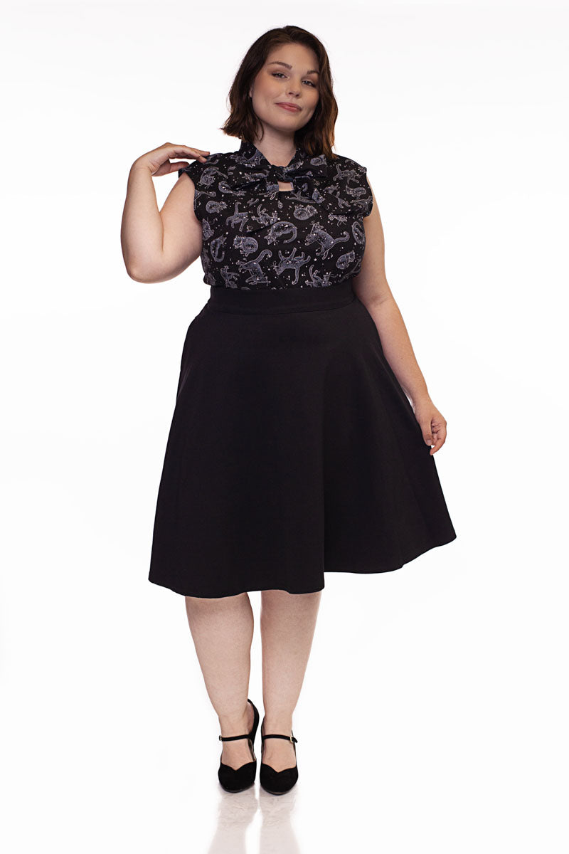Charlotte Nova Skirt in Black from KADOU Boutique