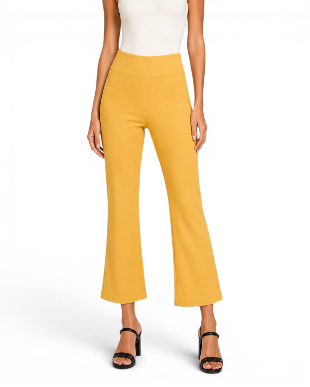 Krazy Larry P600 Pull On Wide Ankle Pant - Gold from KADOU Boutique