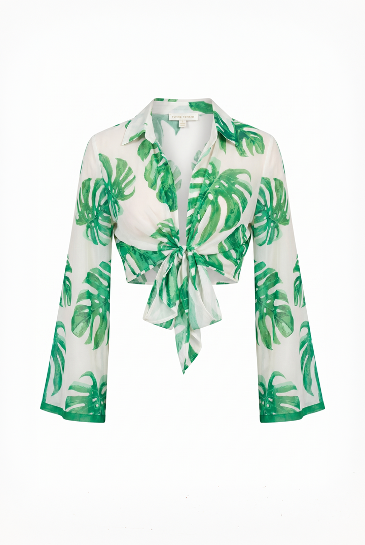 Eyes On Paradise Floral Woven Top from KADOU Boutique