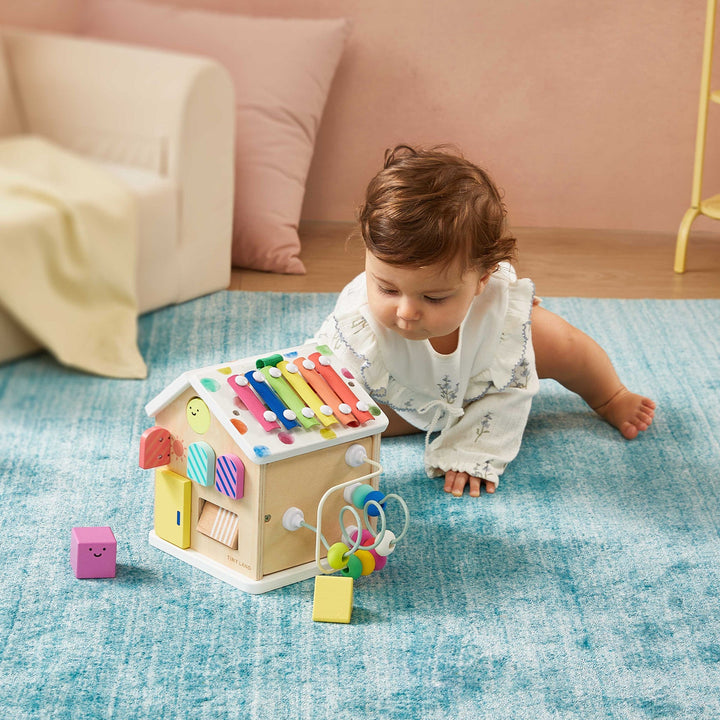 Brain &amp; Hands Playset — Montessori Box (4–6 Months) + Activity Cube