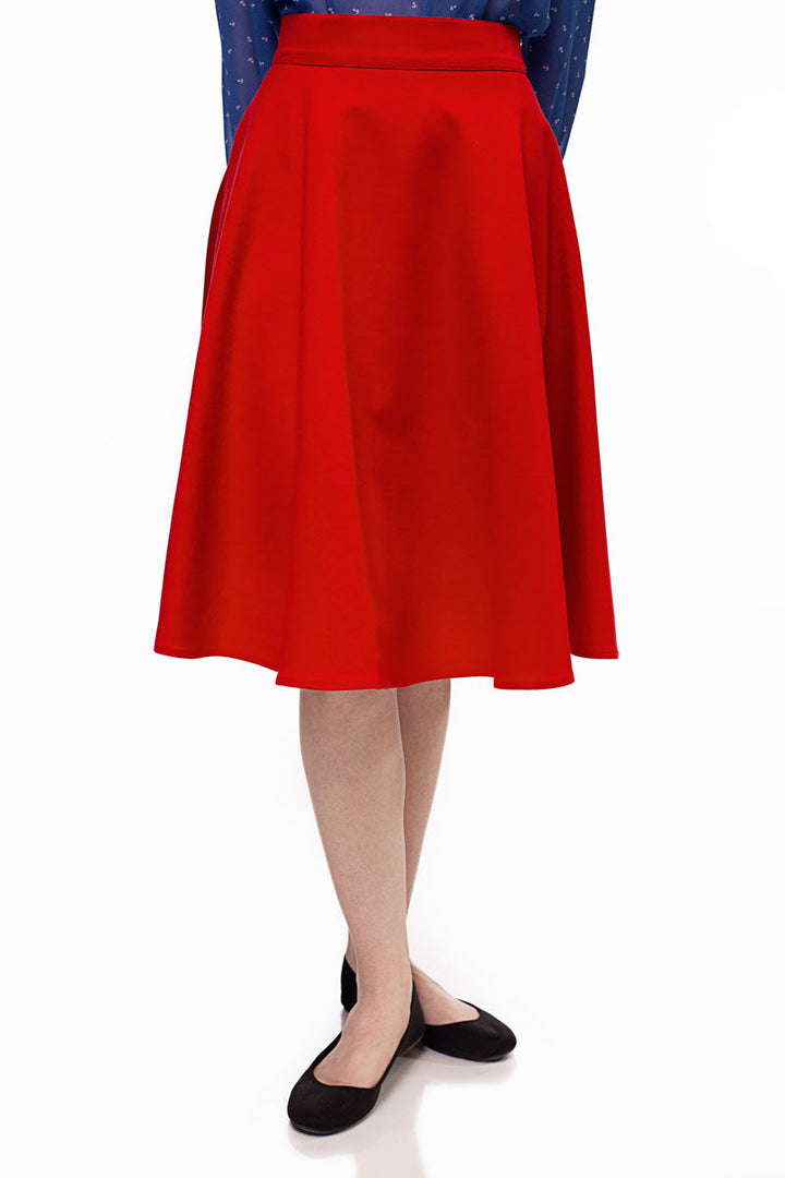 Charlotte Nova Skirt in Red - Plus Sizes only