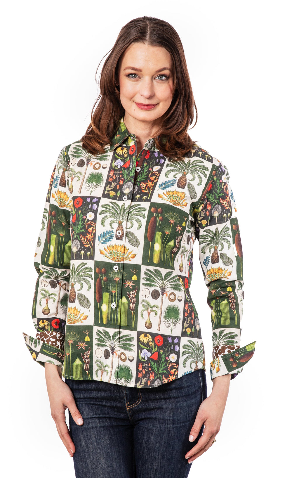 Rome Shirt Patchwork Botanical from KADOU Boutique