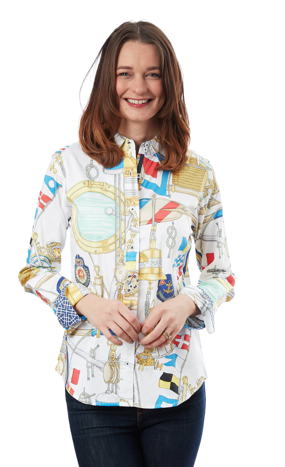 Rome Shirt Nautical Print from KADOU Boutique