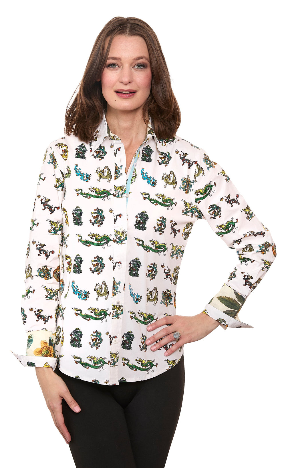 Rome Shirt Mini Dragon Print from KADOU Boutique