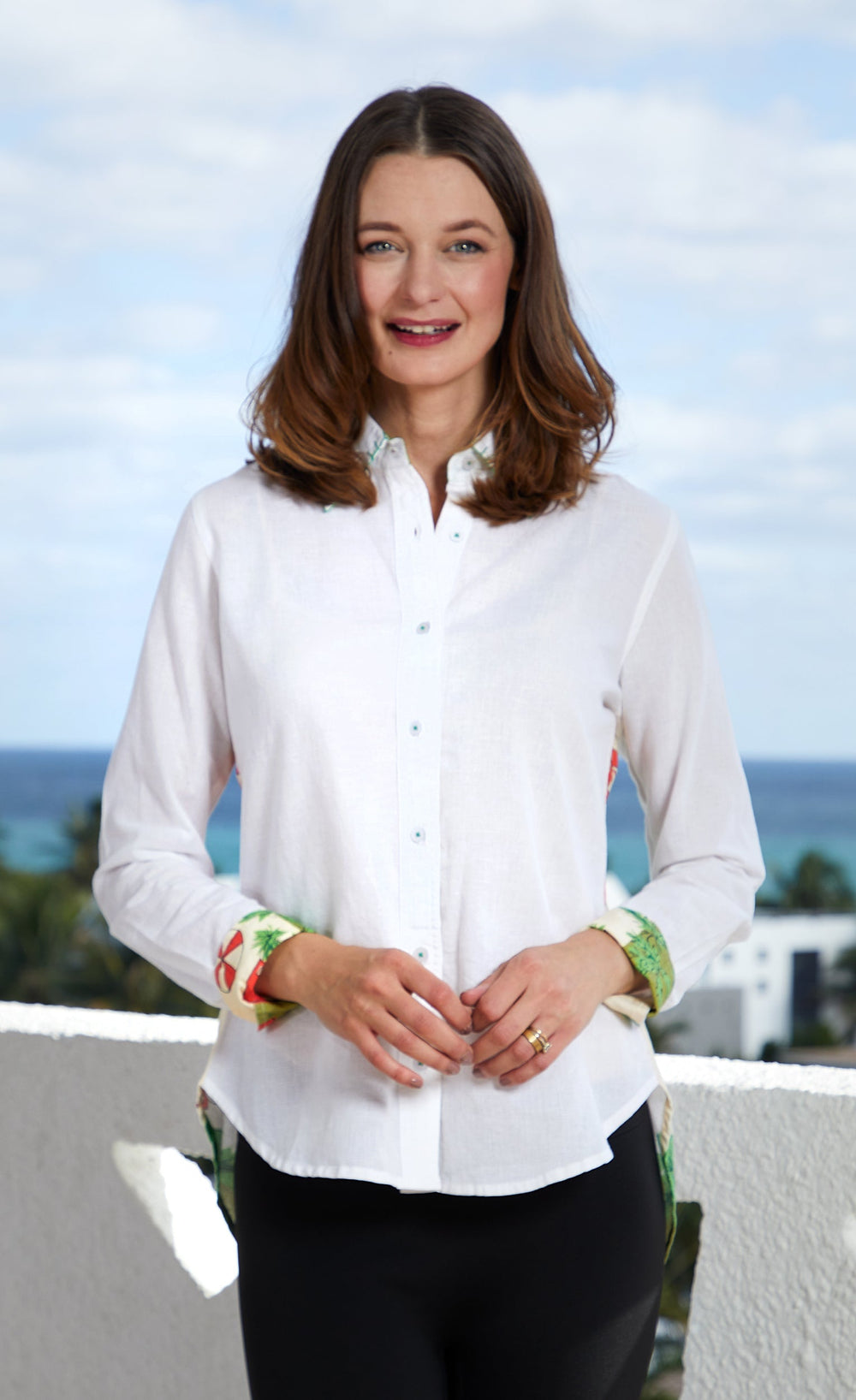 Chesapeake Hi-Lo Tunic Swimmers Print from KADOU Boutique