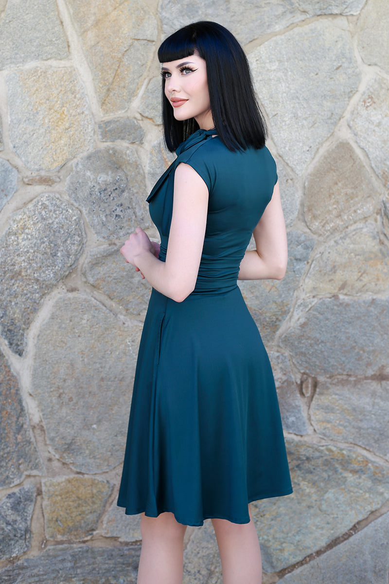 Bombshell Dress in Spruce Green - Xl Only from KADOU Boutique