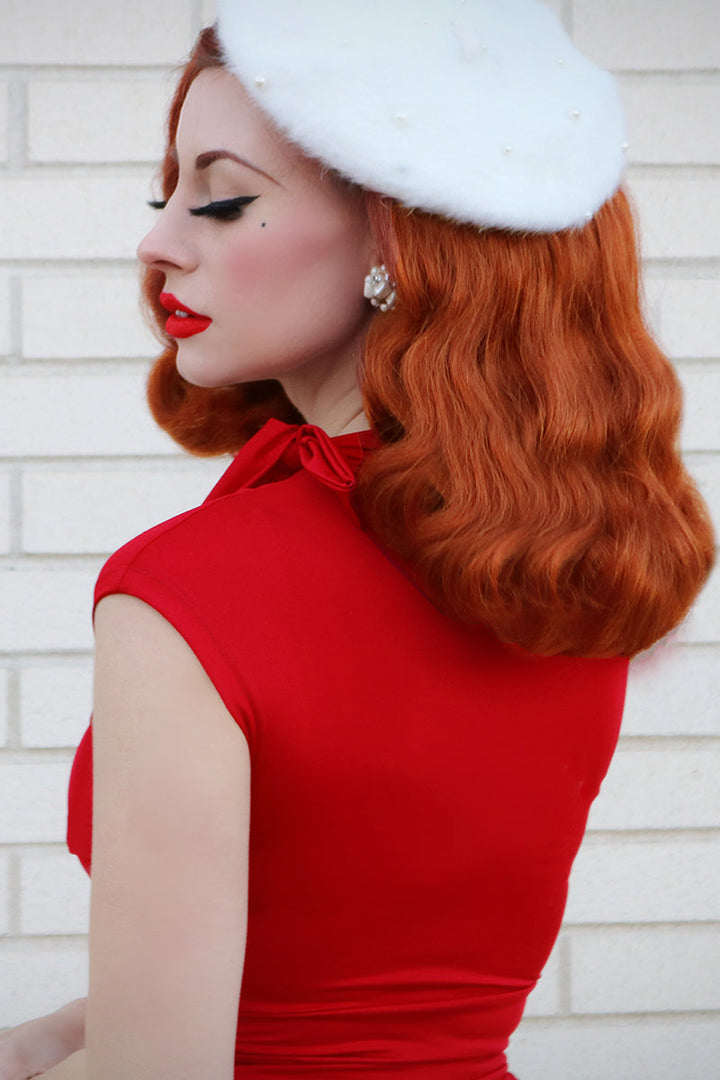 Bombshell Dress in Red - Plus Sizes Only from KADOU Boutique