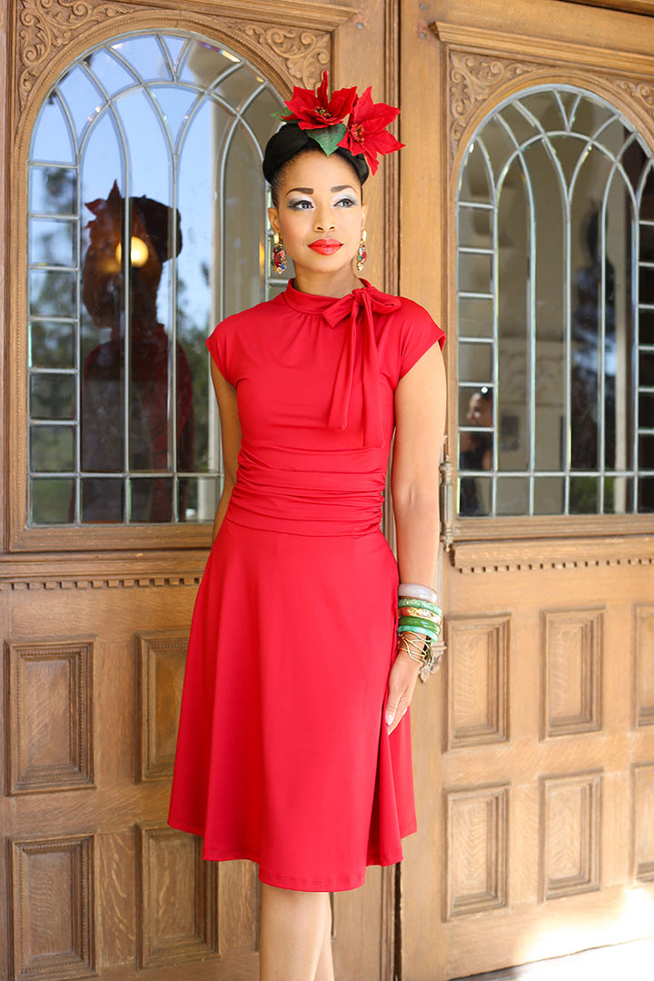 Bombshell Dress in Red - Plus Sizes Only from KADOU Boutique