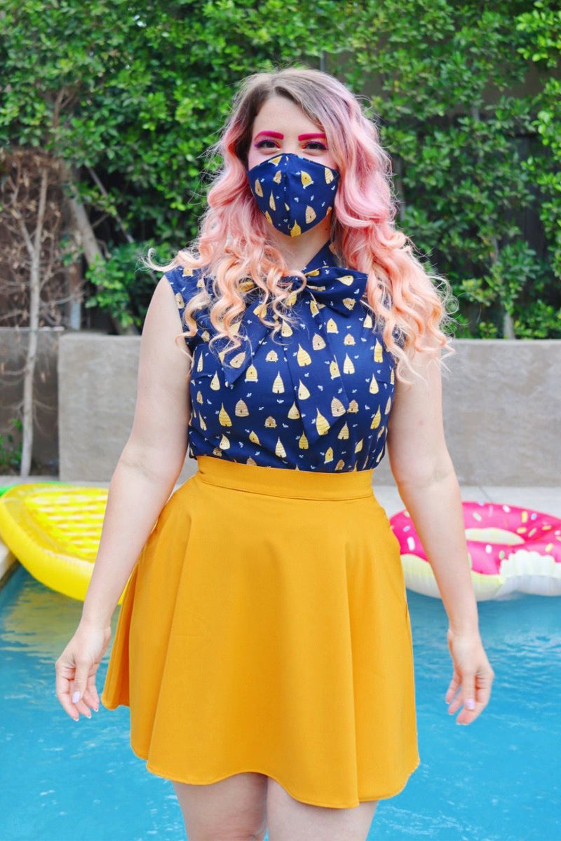 Beehive Bow Top from KADOU Boutique