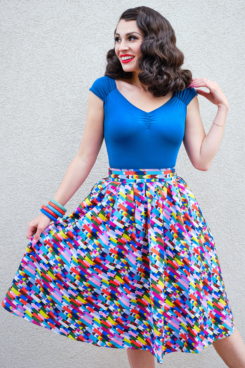 Isabel Top in Peacock Blue from KADOU Boutique