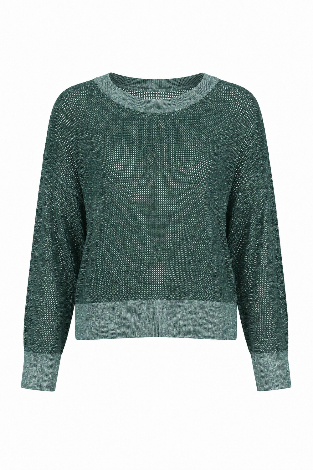Pima Cotton Metallic Mini Seed Stitch - Evergreen/silver from KADOU Boutique