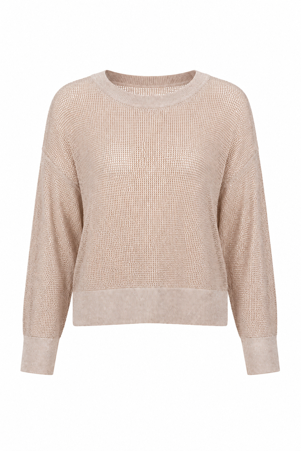 Pima Cotton Metallic Mini Seed Stitch - Blush/silver from KADOU Boutique
