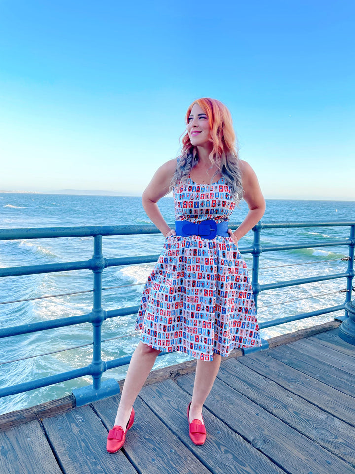 Sunny Days Fit &amp; Flare Dress - Large only