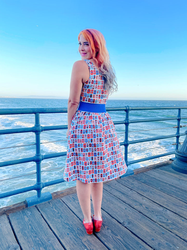 Sunny Days Fit &amp; Flare Dress - Large only