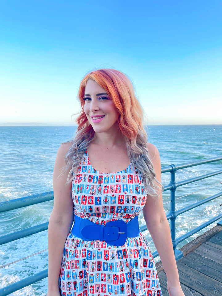 Sunny Days Fit &amp; Flare Dress - Large only