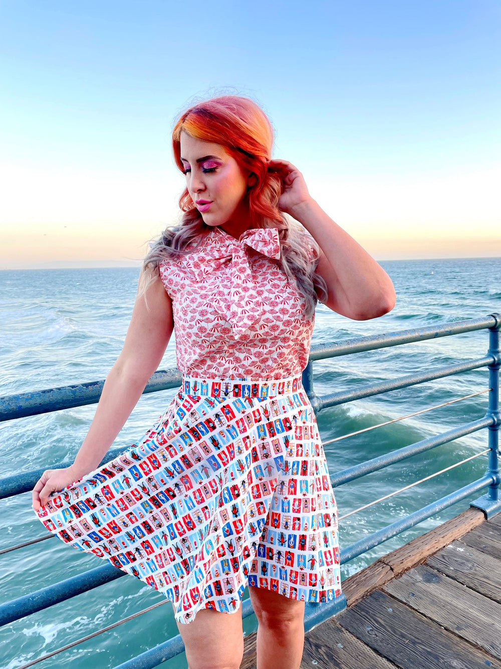 Umbrella Bow Top - Plus Sizes Only from KADOU Boutique