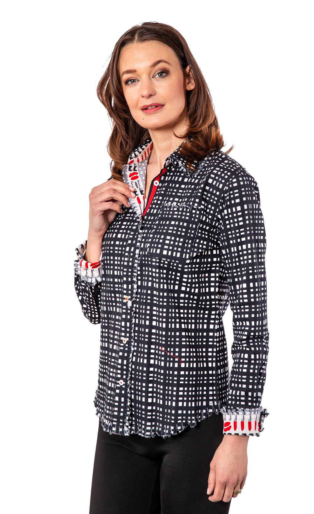 Black White Grid Cape Cod from KADOU Boutique
