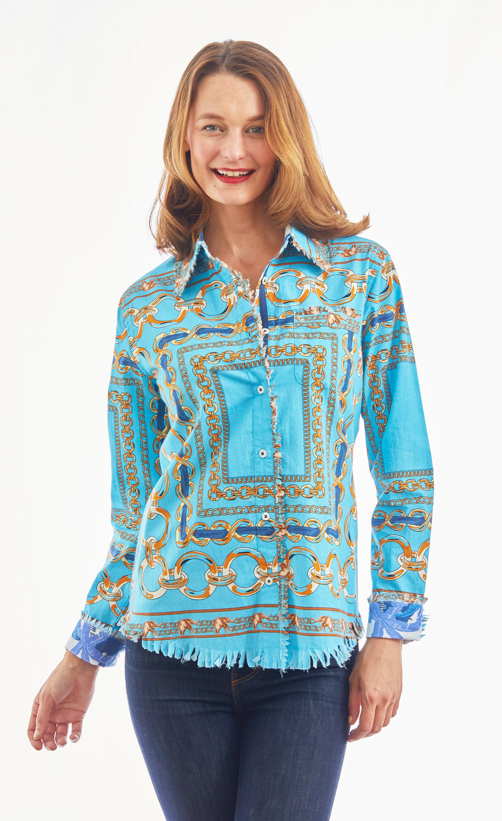 Cape Cod Tunic Blue Links from KADOU Boutique