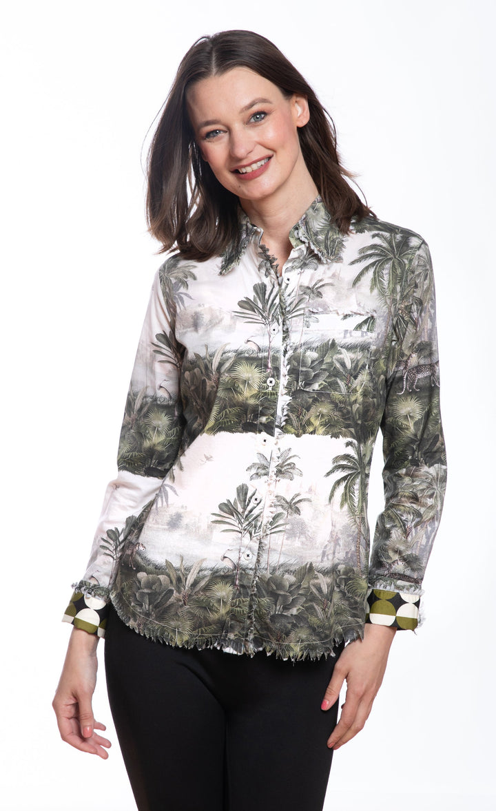 Cape Cod Top Safari Toile Print