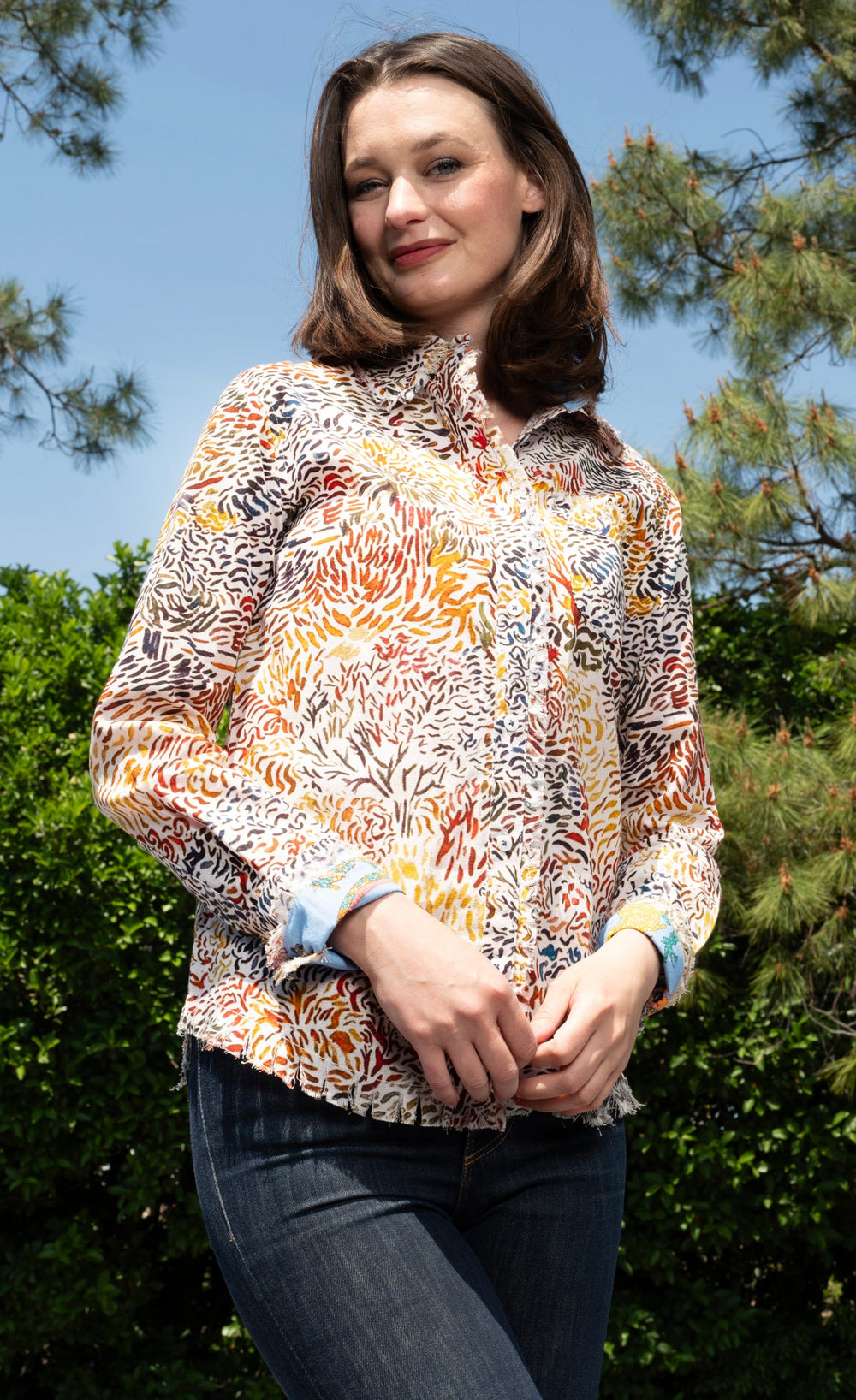 Cape Cod All Over Abstract Print from KADOU Boutique