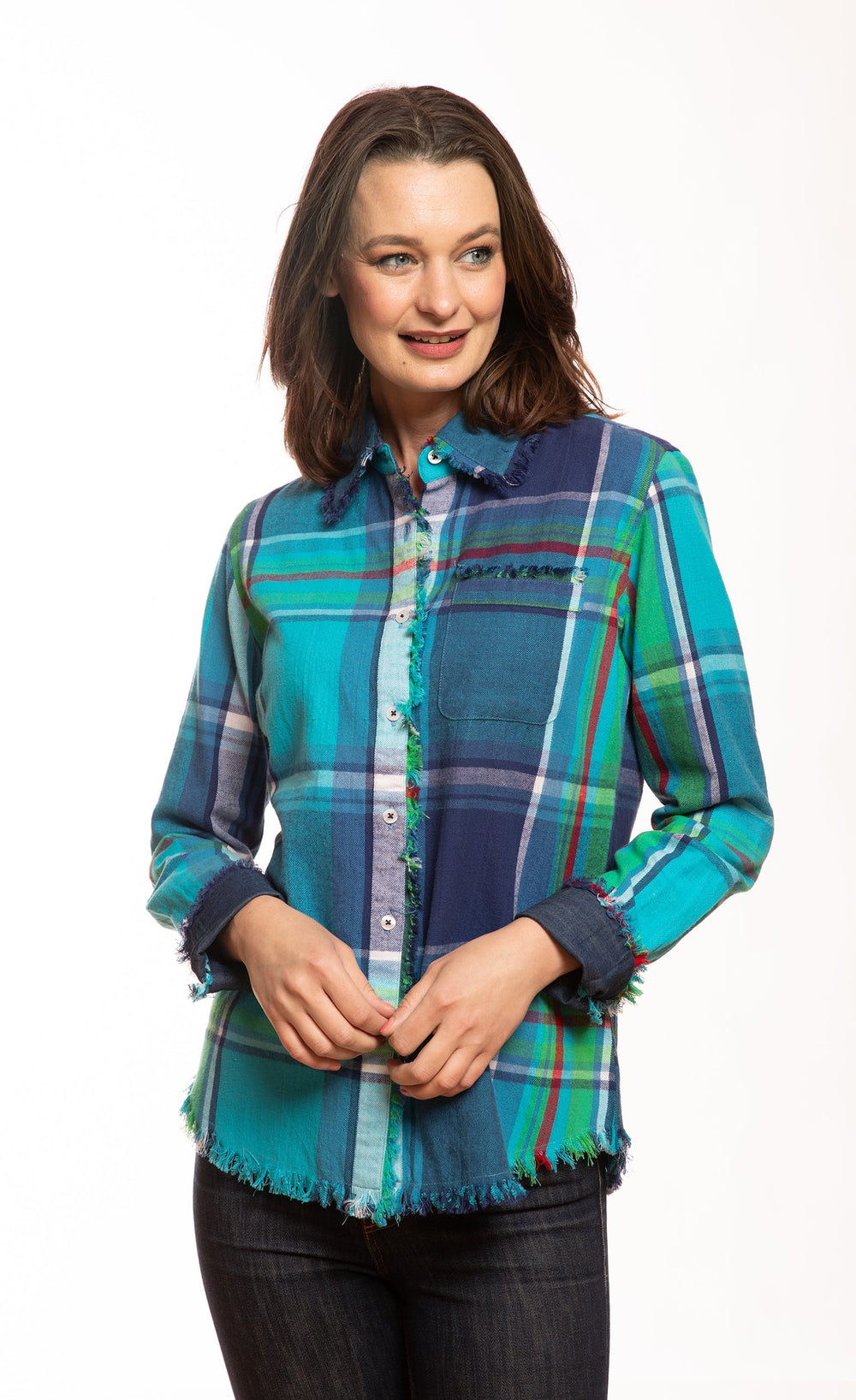 Cape Cod Blues Yarndyed Plaid from KADOU Boutique