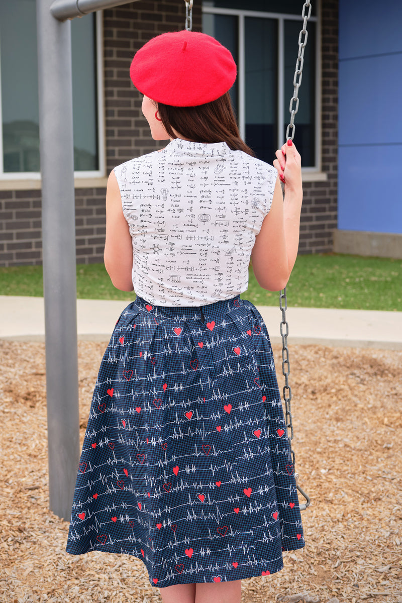 Doris Skirt in Heartbreaker - Small Only from KADOU Boutique