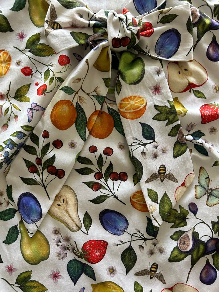 Fruits &amp; Butterflies Bow Top - 4X only