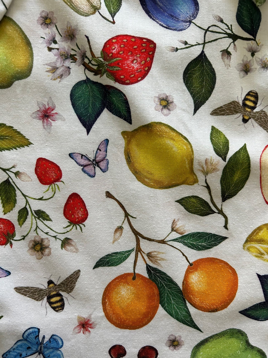 Fruits &amp; Butterflies Bow Top - 4X only