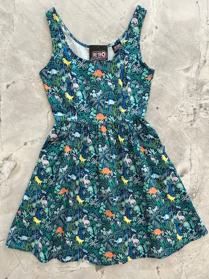 Dino Shorter Length Fit &amp; Flare Dress