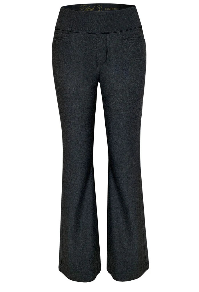 Pull-On Wide Leg Pants