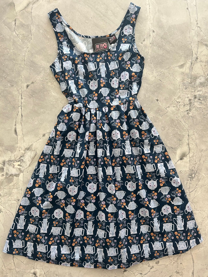 Teapots Fit &amp; Flare Dress