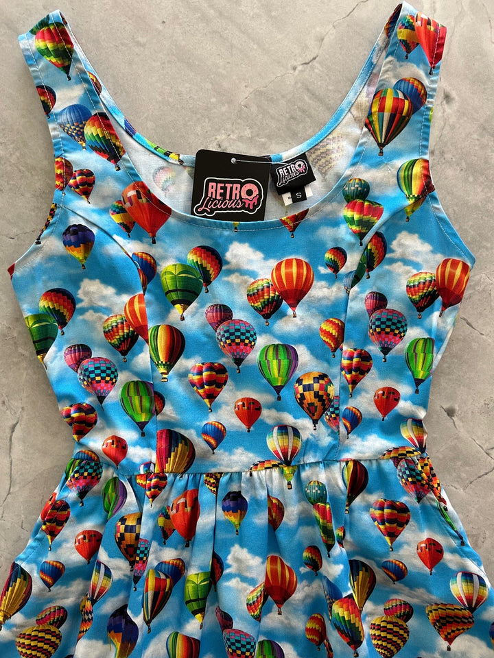 Hot Air Balloons Fit &amp; Flare Dress