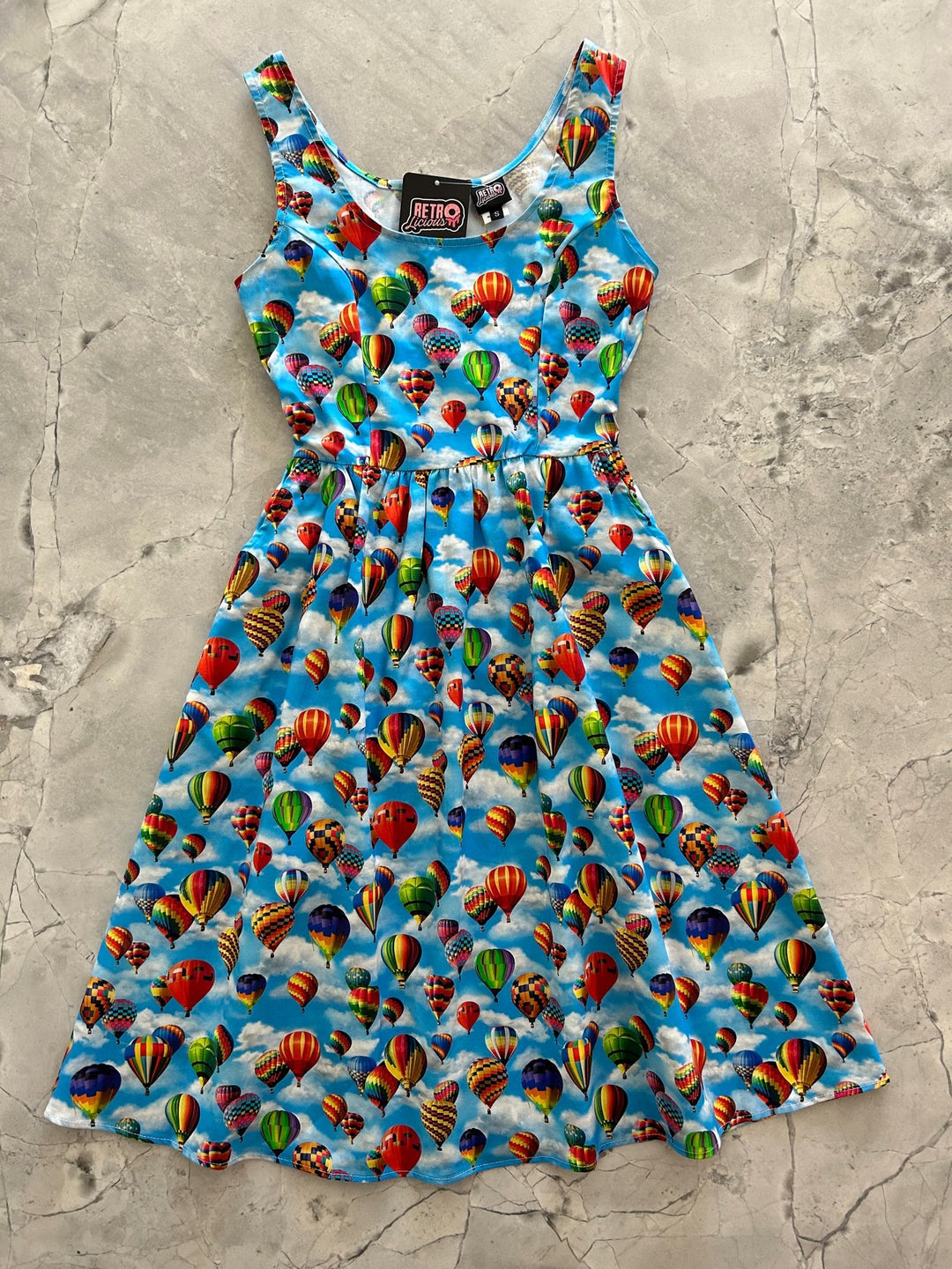 Hot Air Balloons Fit &amp; Flare Dress